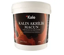 Готовая финишная шпаклевка для наружных и внутренних работ 5520 Kalın Akrilik Macun 5 кг, Kalekim